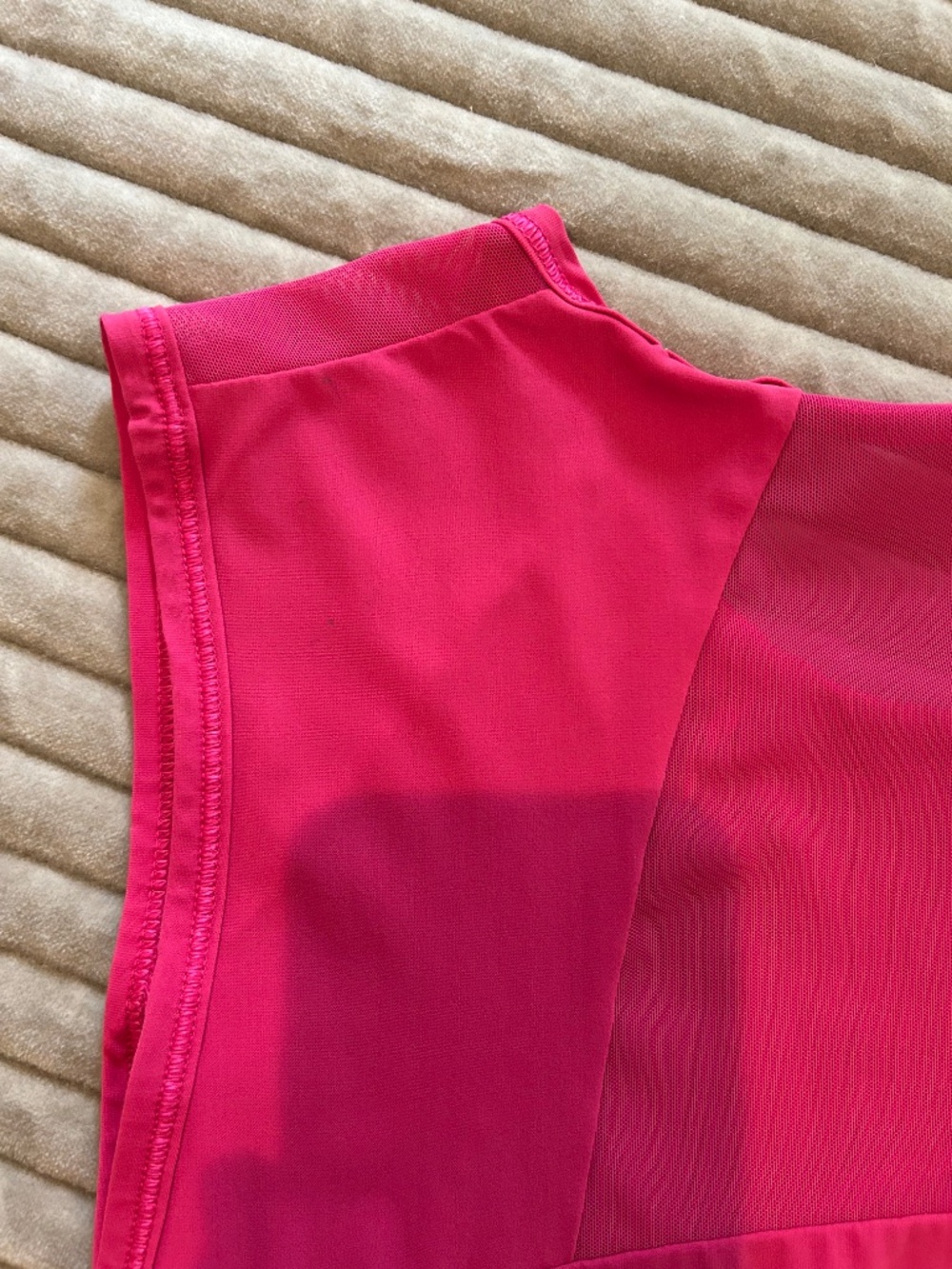 Lululemon sculpt tank passionate pink color sz 12. (Read description) - Picture 6 of 6